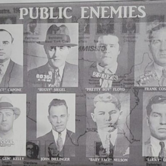 Public Enemies American Mob Small Canvas Art - Picture 2 of 2